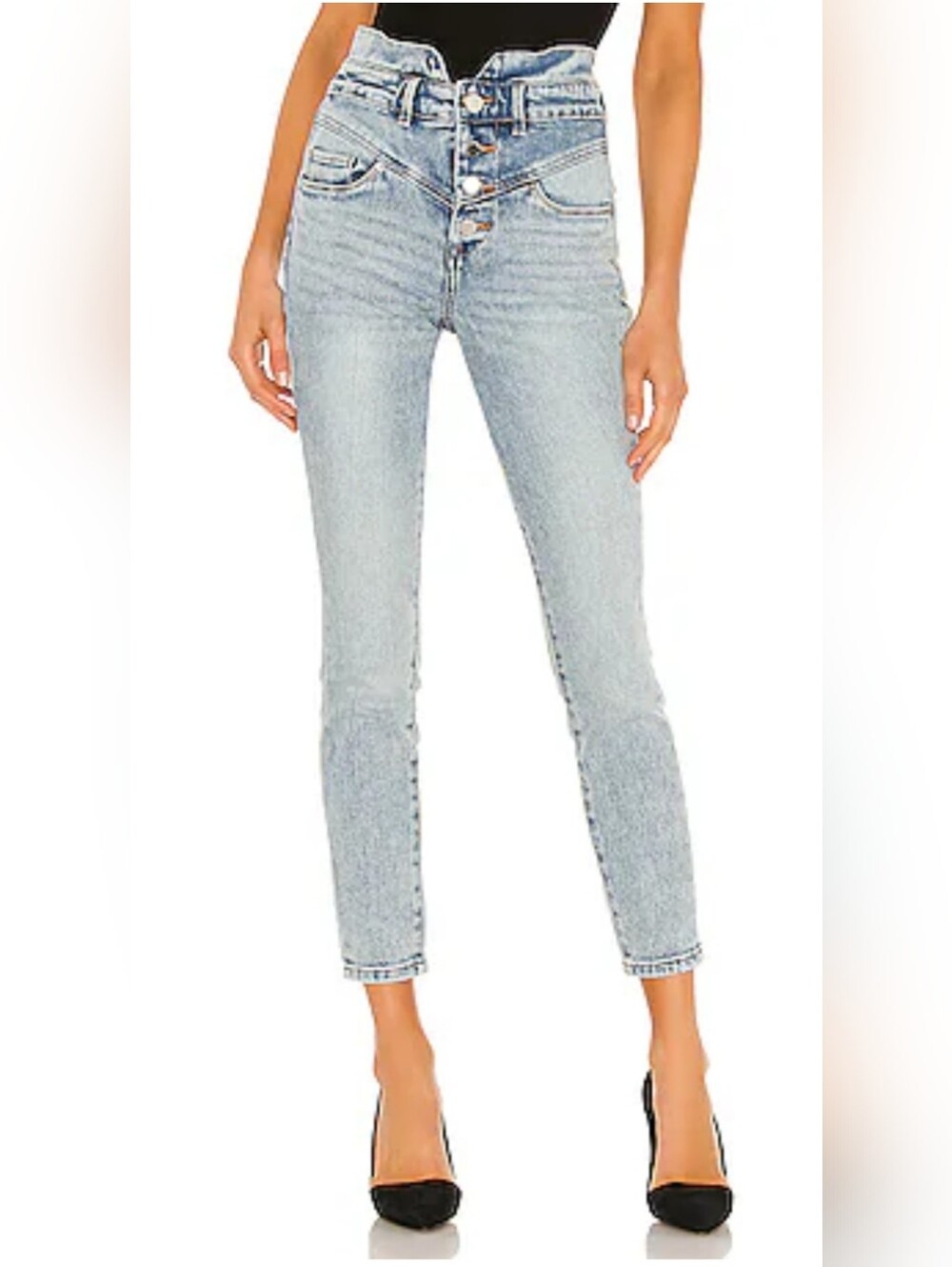 Blank NYC Light Blue High-Rise Ankle Skinny Jeans